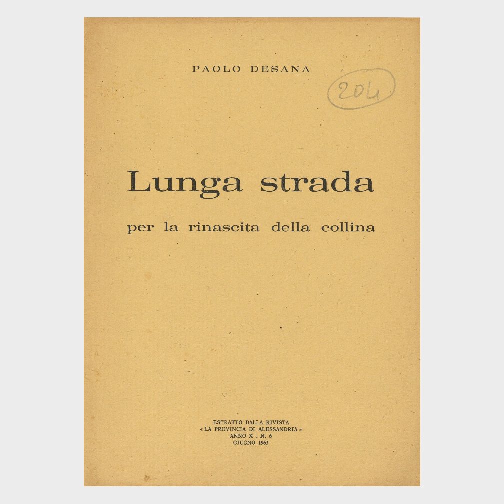 Book Cover: LUNGA STRADA PER LA RINASCITA DELLA COLLINA