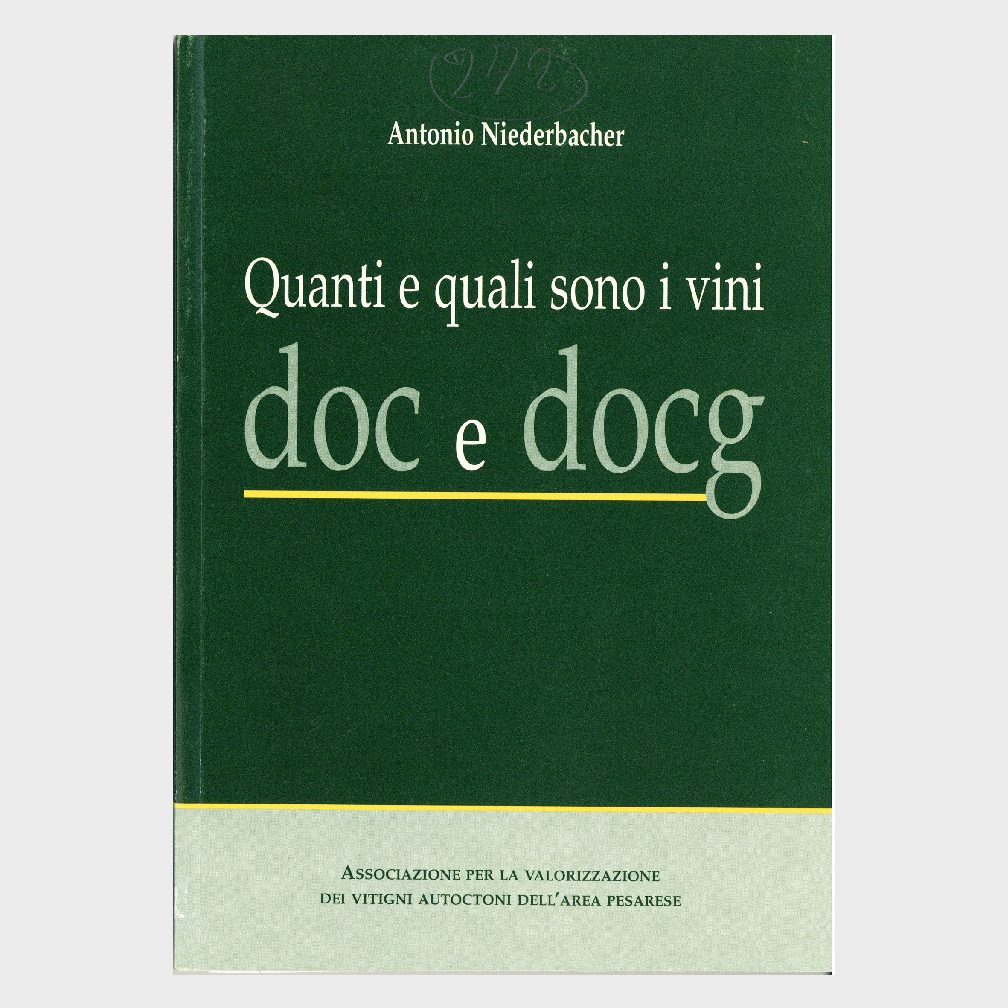 Book Cover: QUANTI E QUALI SONO I VINI A DOC E DOCG